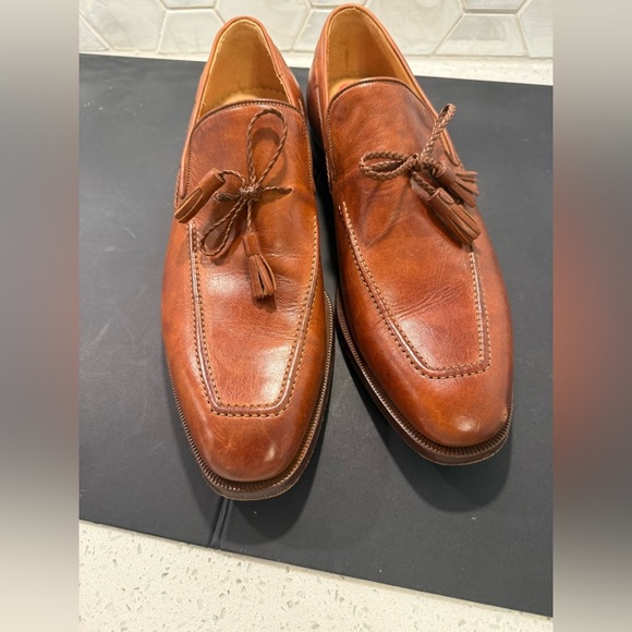 Calzoleria Harris Firenze Tassel Leather Loafer Shoe Men Sz 10 Handcrafted Italy main image 12